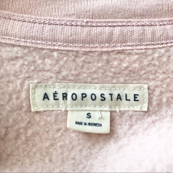 Aeropostale Graphic Logo Pink Sweatshirt Sz Small - Picture 4 of 5